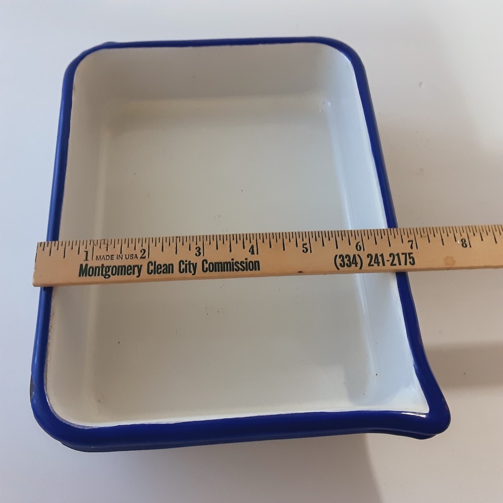 2 Small Darkroom Enameled Trays