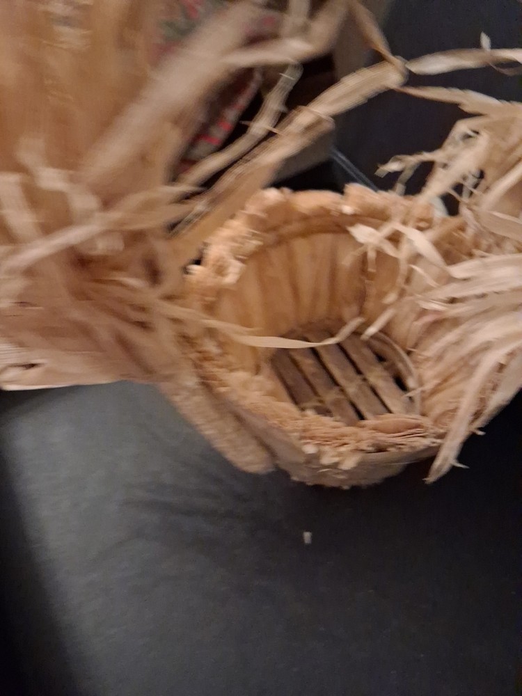 Harvest Corn Husk Basket 10.5" High
