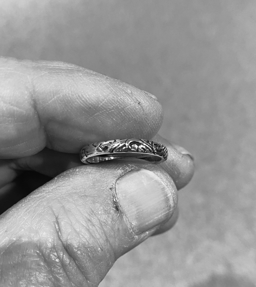 Beautiful Tooled Thin Band