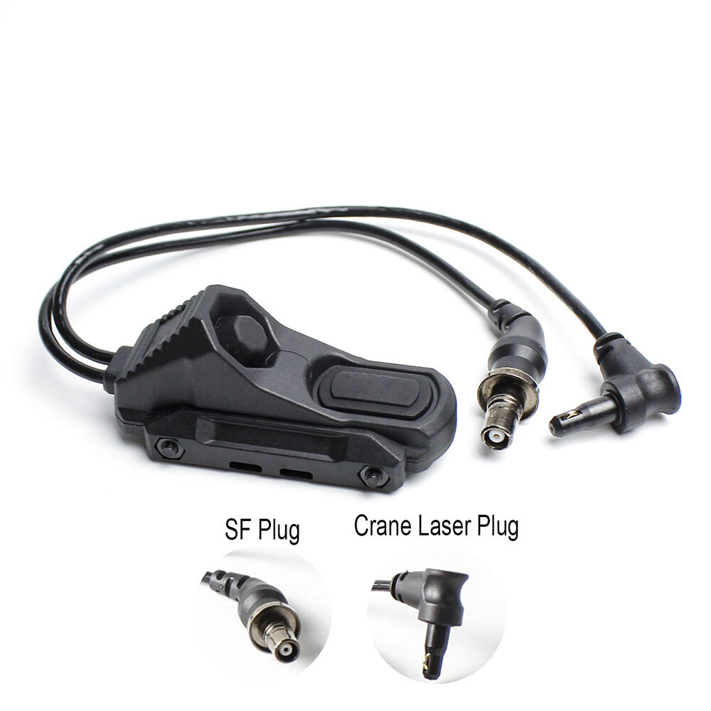 Tactical Hot Button Switch for Flashlight & PEQ-15 Laser Light Pic Rail Mount US