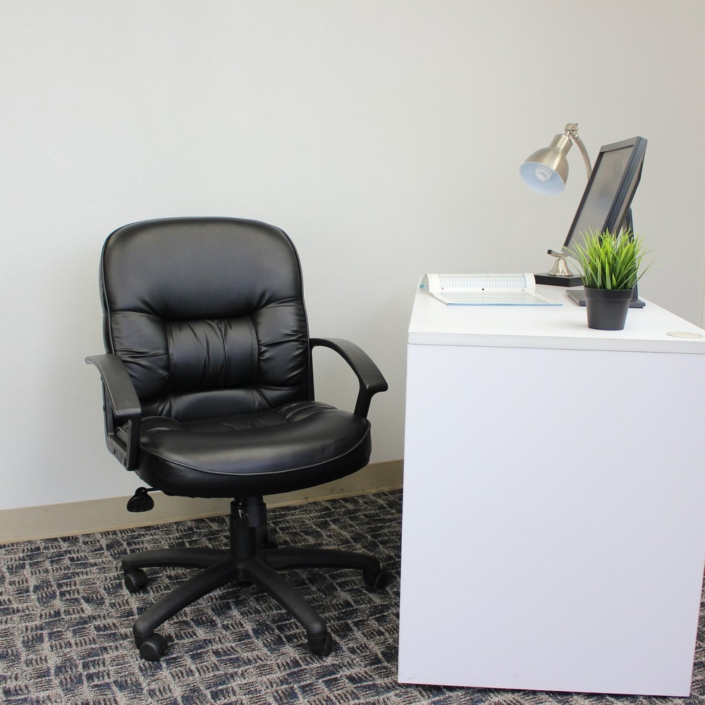 Boss Mid Back LeatherPlus Chair MODEL # B7306