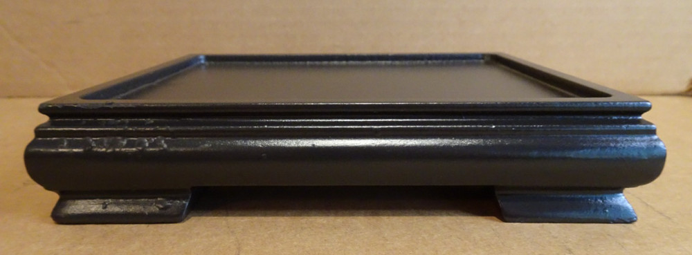 Wood Base for Figurine 7 3/8" Long Solid Wood Rectangle