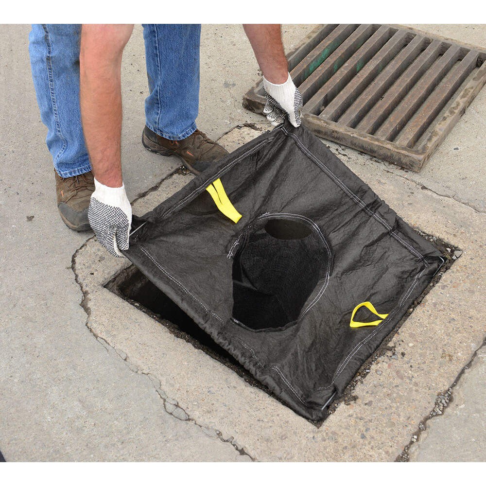 ENPAC 4343 Catch Basin Insert,500 gpm,Black 31DM67