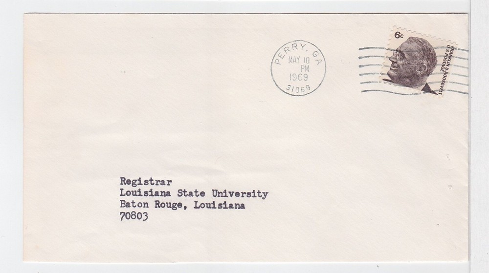TurtlesTradingPost- Georgia- Perry, GA 1969 Town Cancel