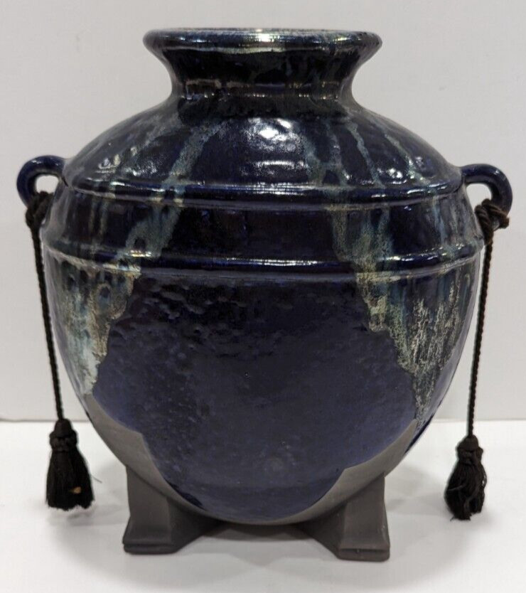 Home decor Blue Vase Vessel