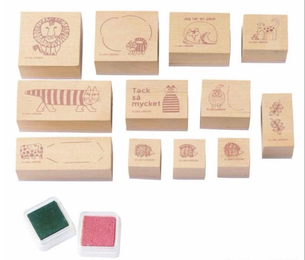 Lisa Larson Wood Rubber Stamp Craft