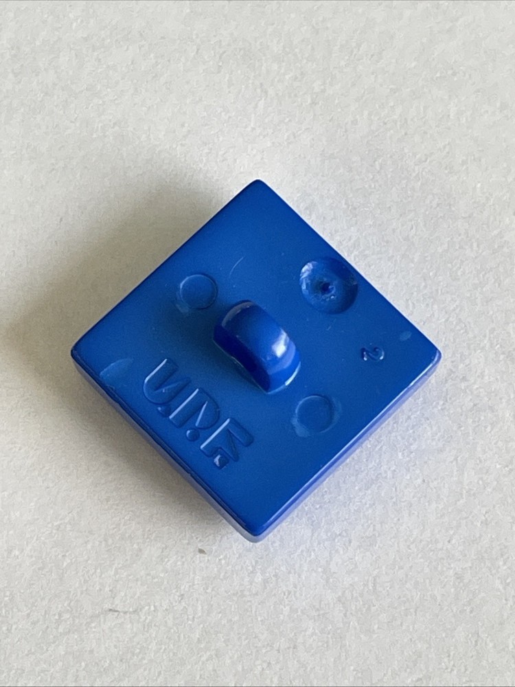 1 Blue UPF LEGO Looking Plastic Buttons 5/8” Self Shank