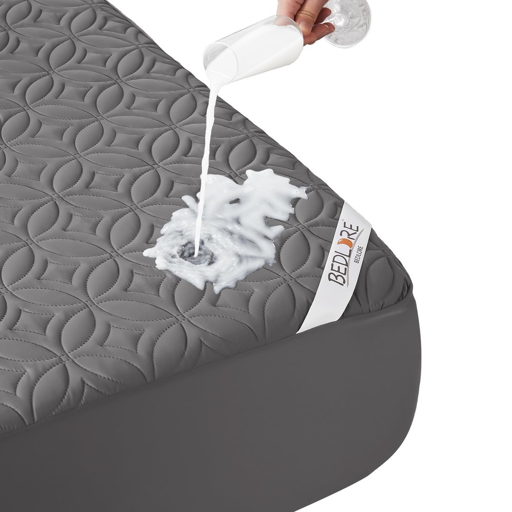 BEDLORE Waterproof Mattress Protector, Queen Size Mattress Pad Noiseless with...