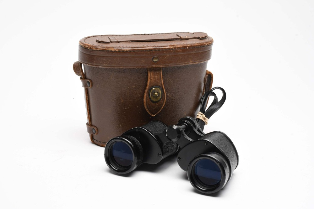 Nikon 9×35 7.3° Binoculars in case, sharp! w/case+strap