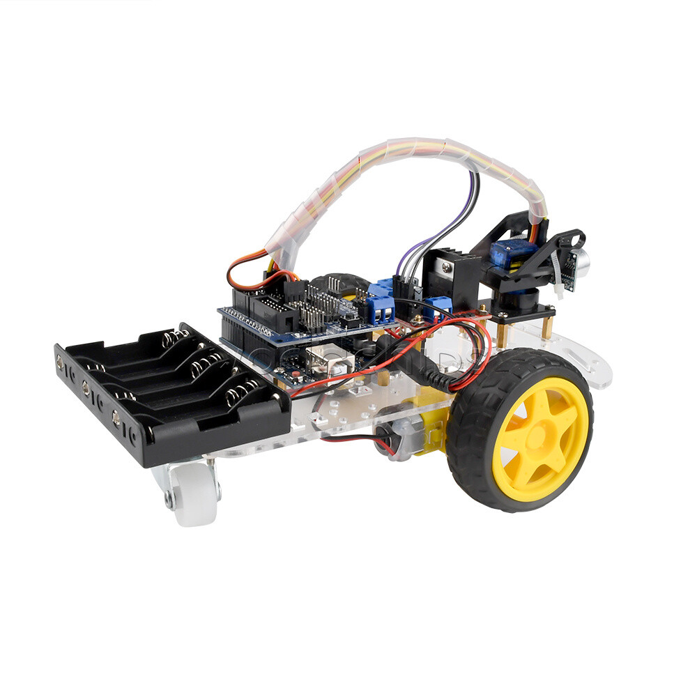 Avoidance Tracking Smart Robot Car Chassis Kit Ultrasonic Module For Arduino