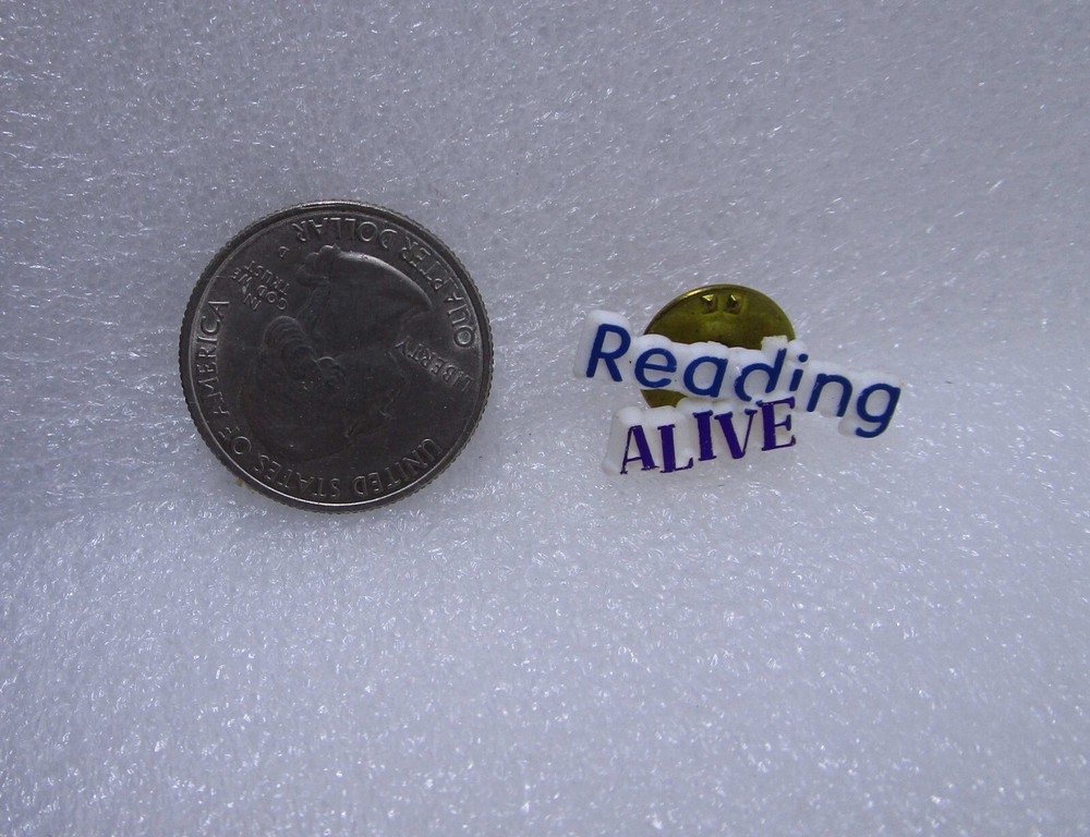 Reading Alive Plastic Pin