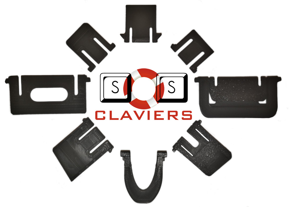 Fox Meca Red LDLC Keyboard Replacement Feet