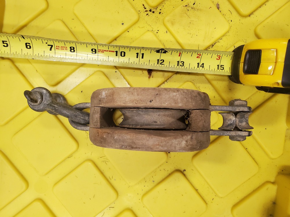 Vintage Block and Tackle Pulley #5