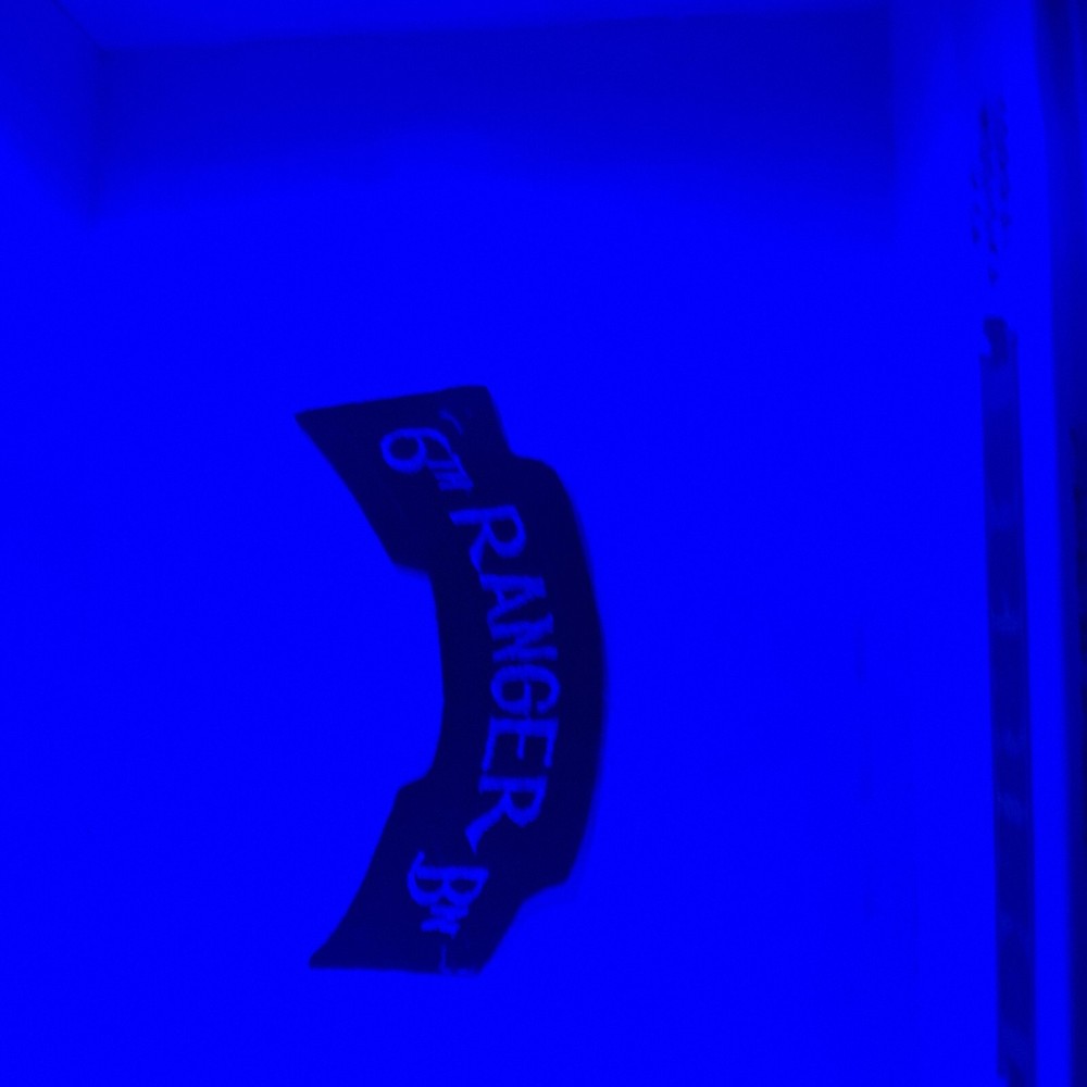 US Army Authentic WW2 Era 6th Ranger Battalion "Rada Scroll" on felt Patch