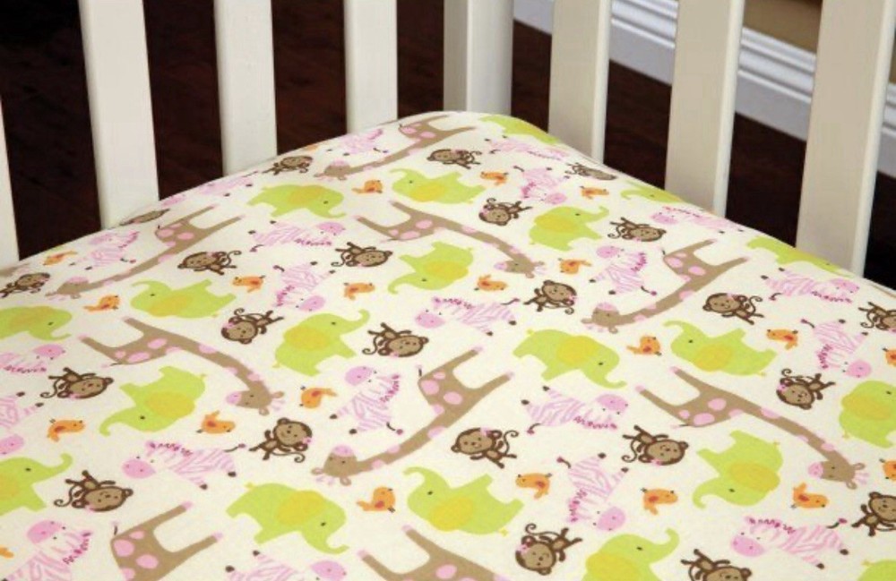 Carters Jungle Crib Set Girl 7 Piece.