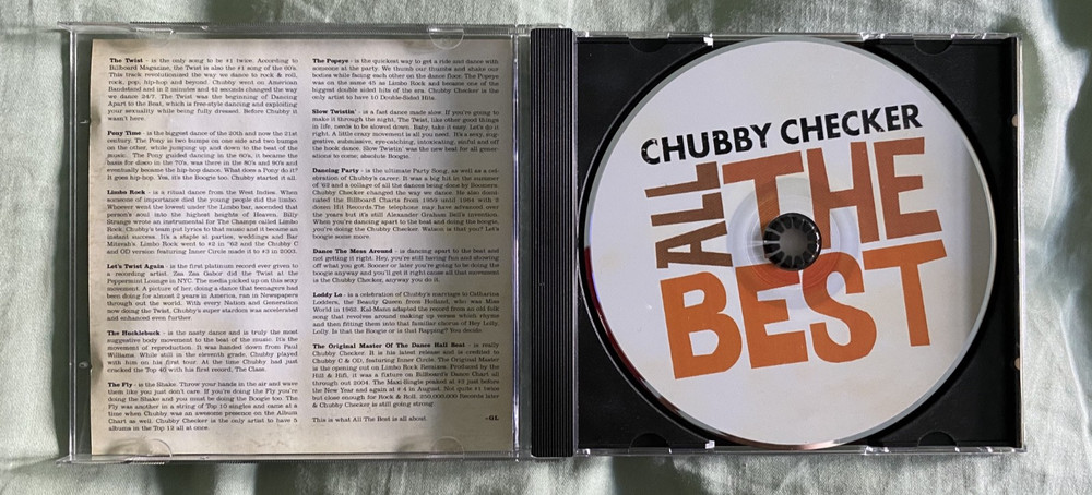 Chubby Checker signed All the Best CD - AUTHENTIC