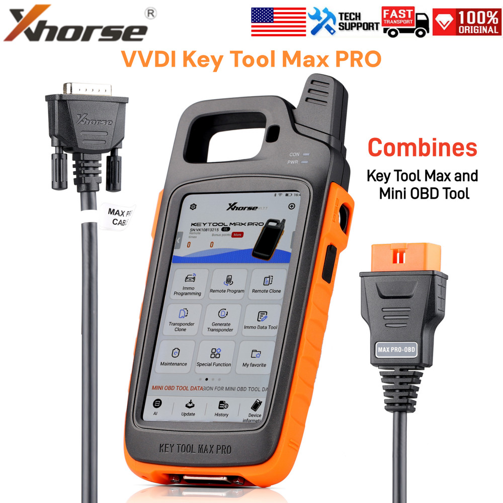 Xhorse VVDI Key Tool Max Pro With MINI OBD Tool & Key Tool Max Function US Stock