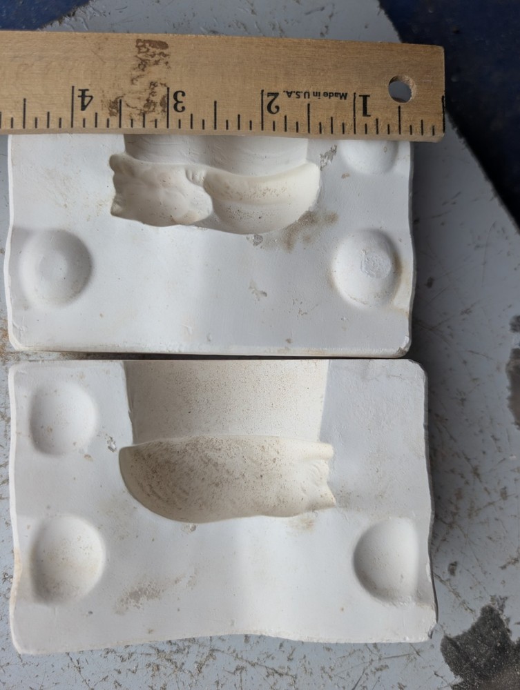 Tiny Sleeping Cat Vintage Slip Casting Ceramic Mold