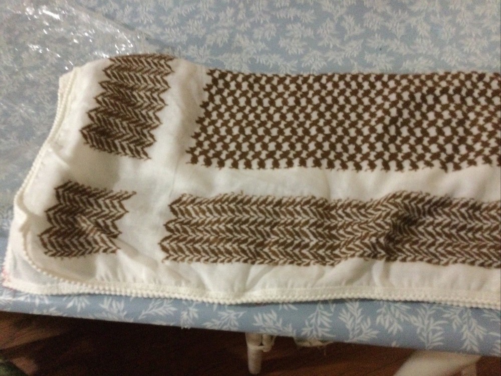 Brown And White Prayer Cloth