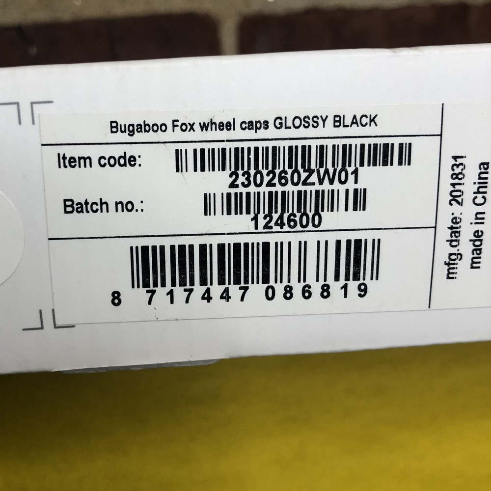 Bugaboo Fox Wheel Caps Glossy Black