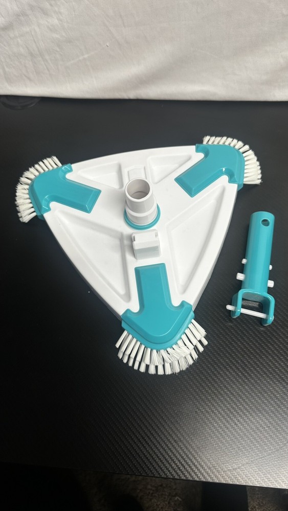 Pool Vacuum Head, Weighted Triangle Shape with Universal Rotatable hose