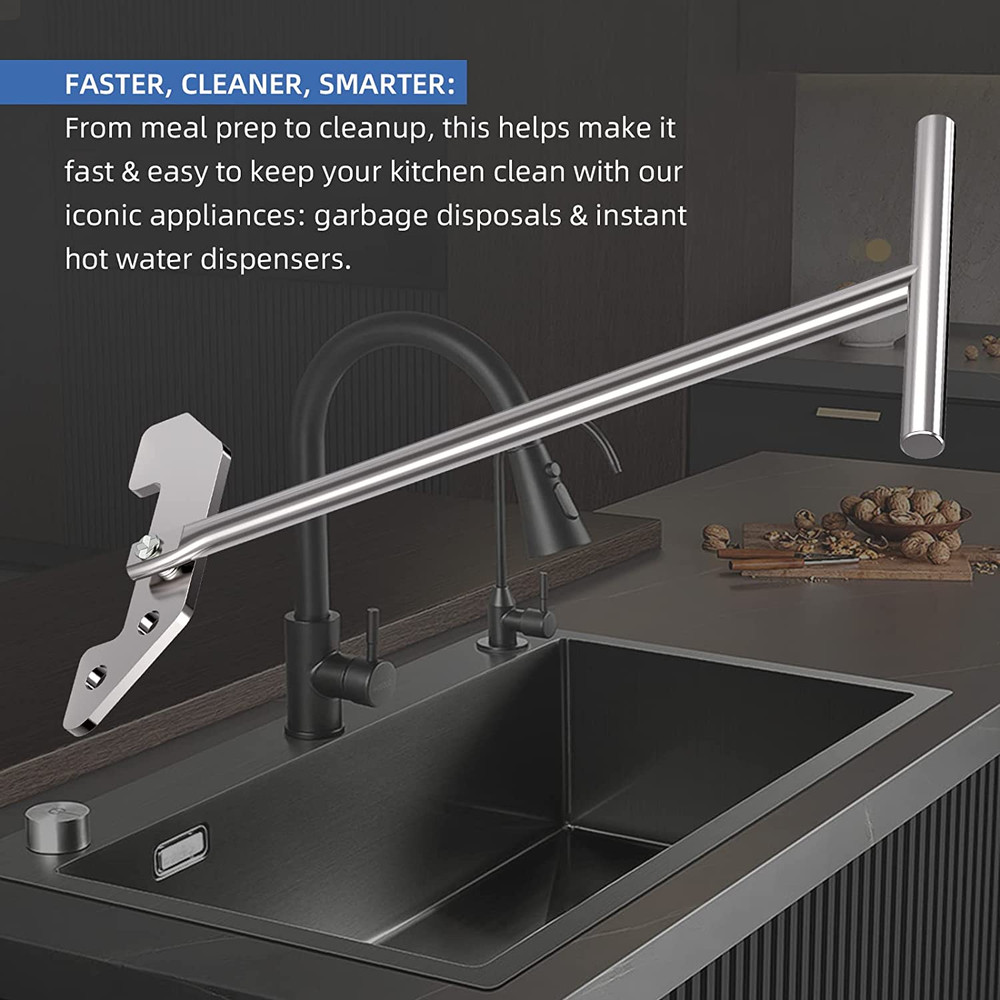 Garbage Disposer Unjamming Wrench,Silver Garbage Disposal Wrench Tool,Garbage Di