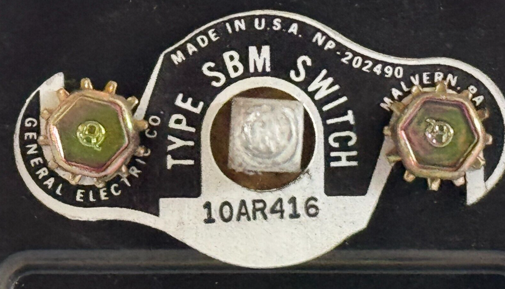 NEW General Electric 10AR416 SBM Rotary Switch