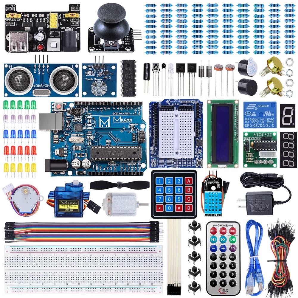 Starter Kit with Arduino Projects with Microcontroller, LCD1602 Module, Bread...