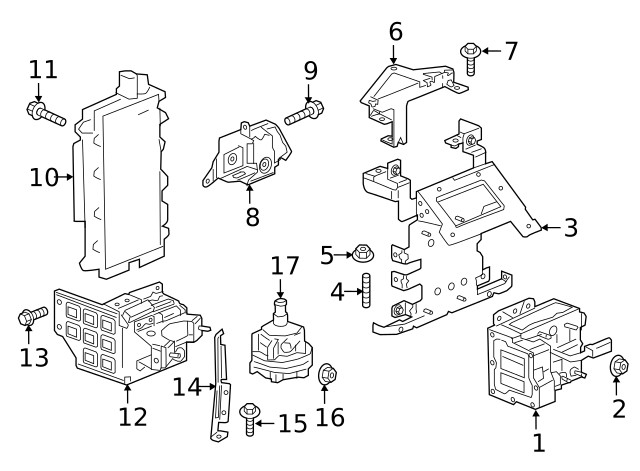 Genuine GM Lower Bracket 23121726