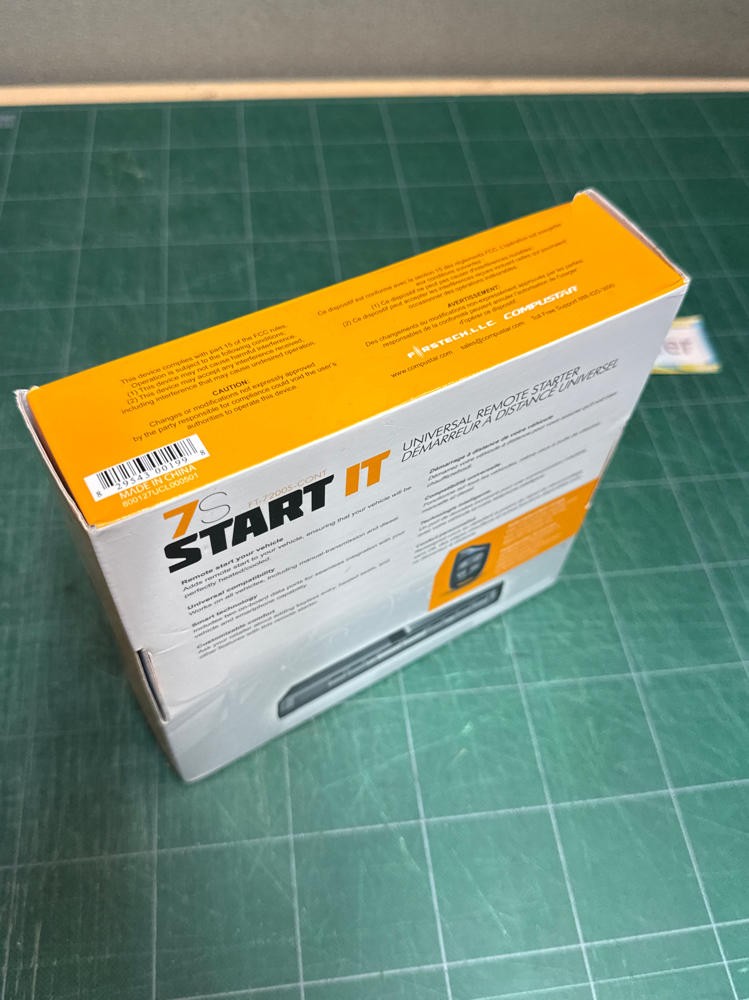 CompuStar Firstech CM7200 Remote Start w/ Box Cable UNTESTED As Shown EUC LOOK