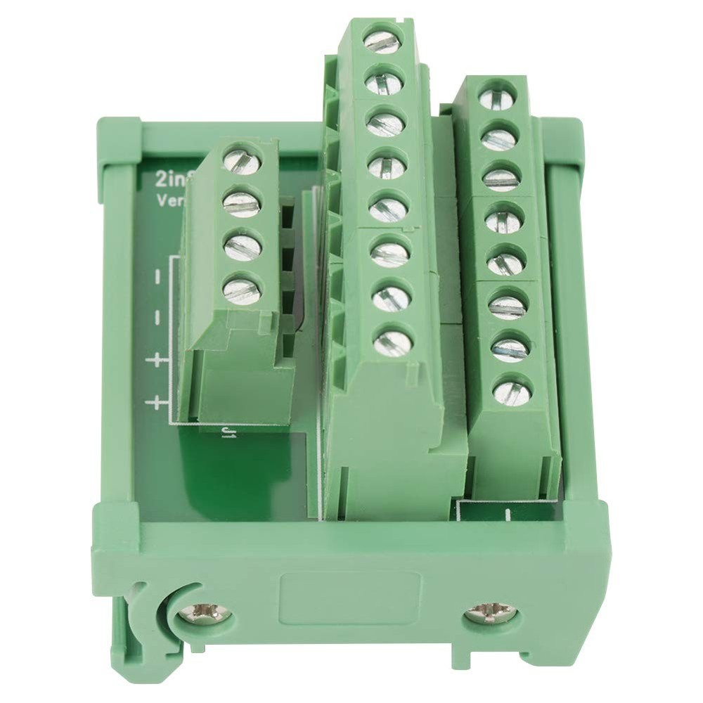 Panel Mounting Power Distribution Module, Terminal Block, DIN Rail Mount Feet