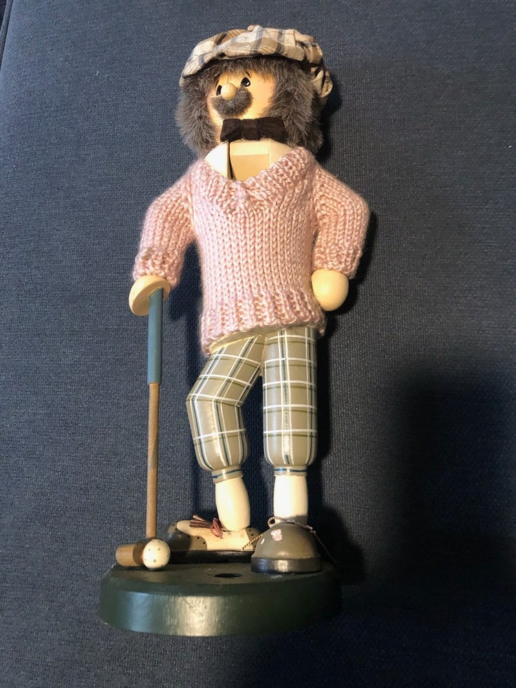 Large Golf Themed Nut Cracker