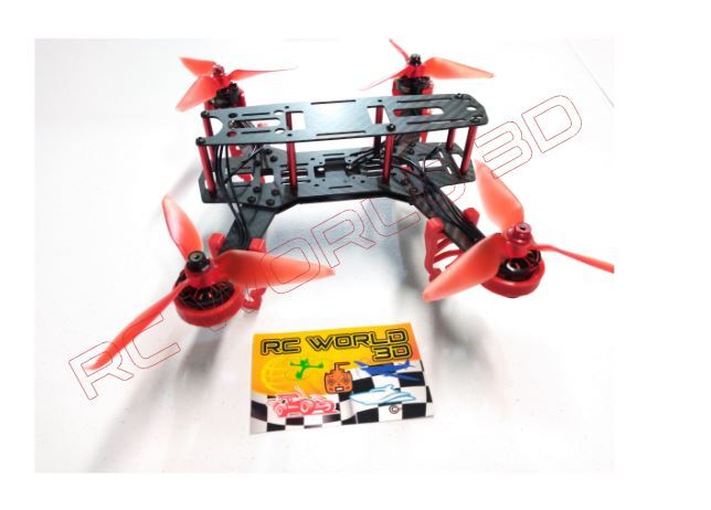 QUADCOPTER BRUSHLESS MOTOR MOUNT/BASE PROTECTOR 4PCS 3D PRINTED PLA RED