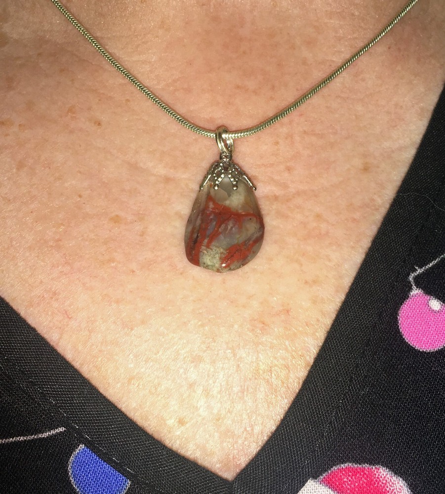 Authentic Fossil Dinosaur Coprolite (Poop) Pendant