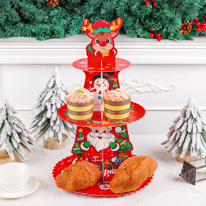 Cake Dessert Display Rack Cake Tower Halloween Celebration Cupcake Stand 3 Layer