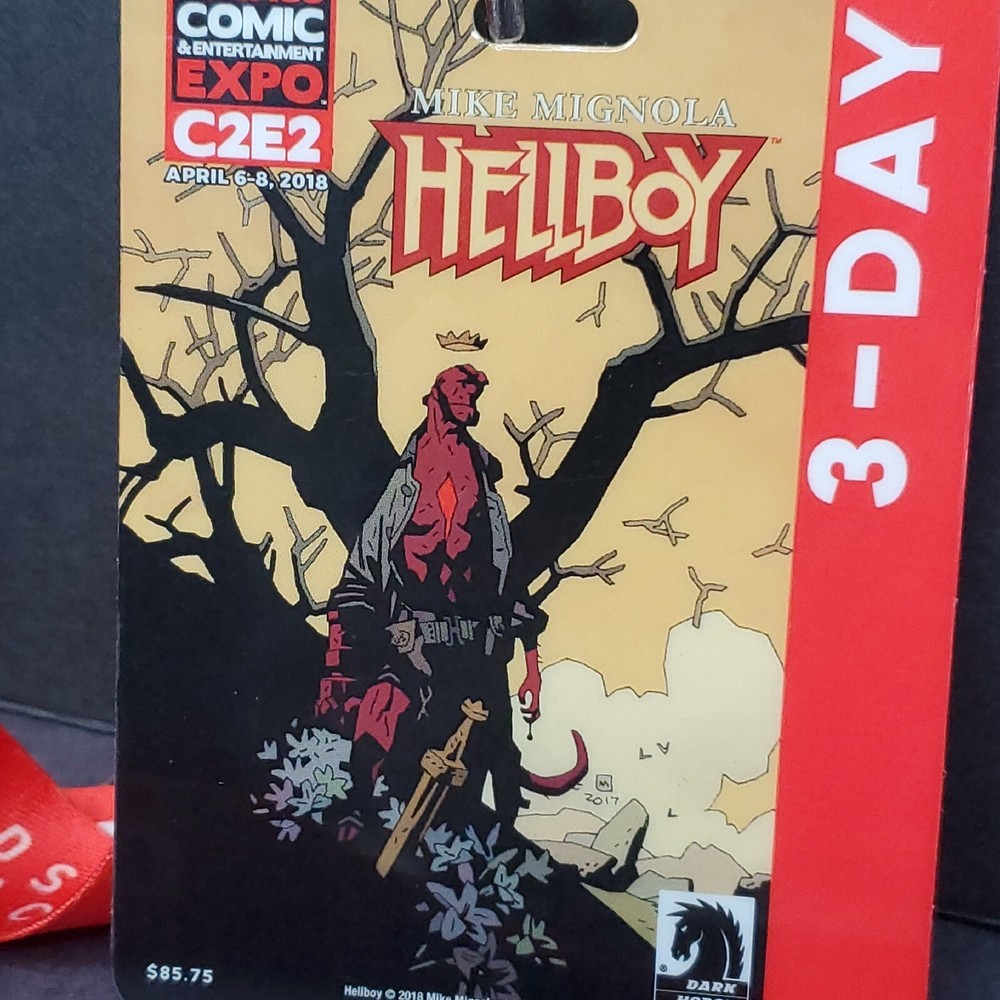 HellBoy Chicago Comic Con C2E2 Entertainment EXPO 3 Day Pass Mike Mignola 2018
