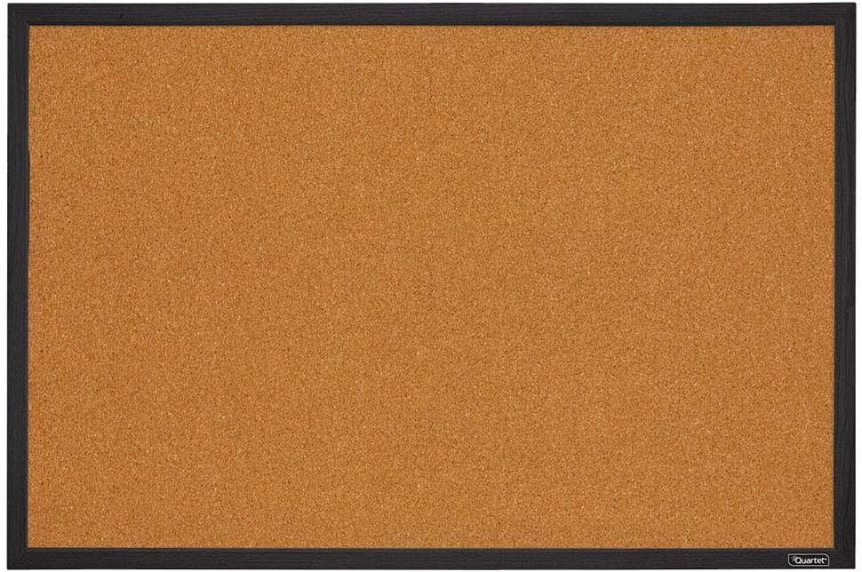 Cork Bulletin Board Framed Corkboard 2' x 3' Black Frame Message Board Vision