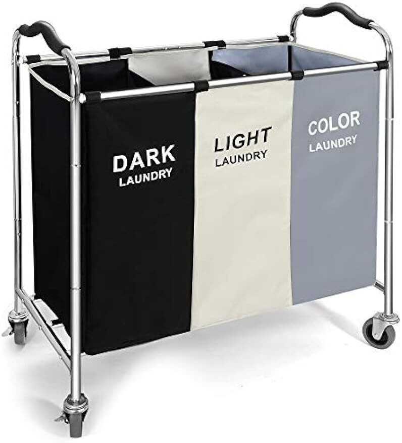 Laundry Hamper Large Blanket Cleaning Storage Sorter Cart Baskets Removable New