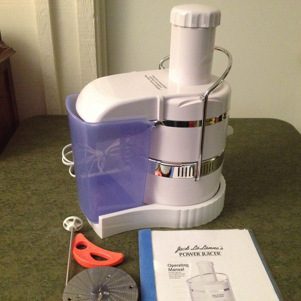 JACK LALANNE’S POWER JUICER WITH PLATFORM & EXTRA CUTTING BLADE