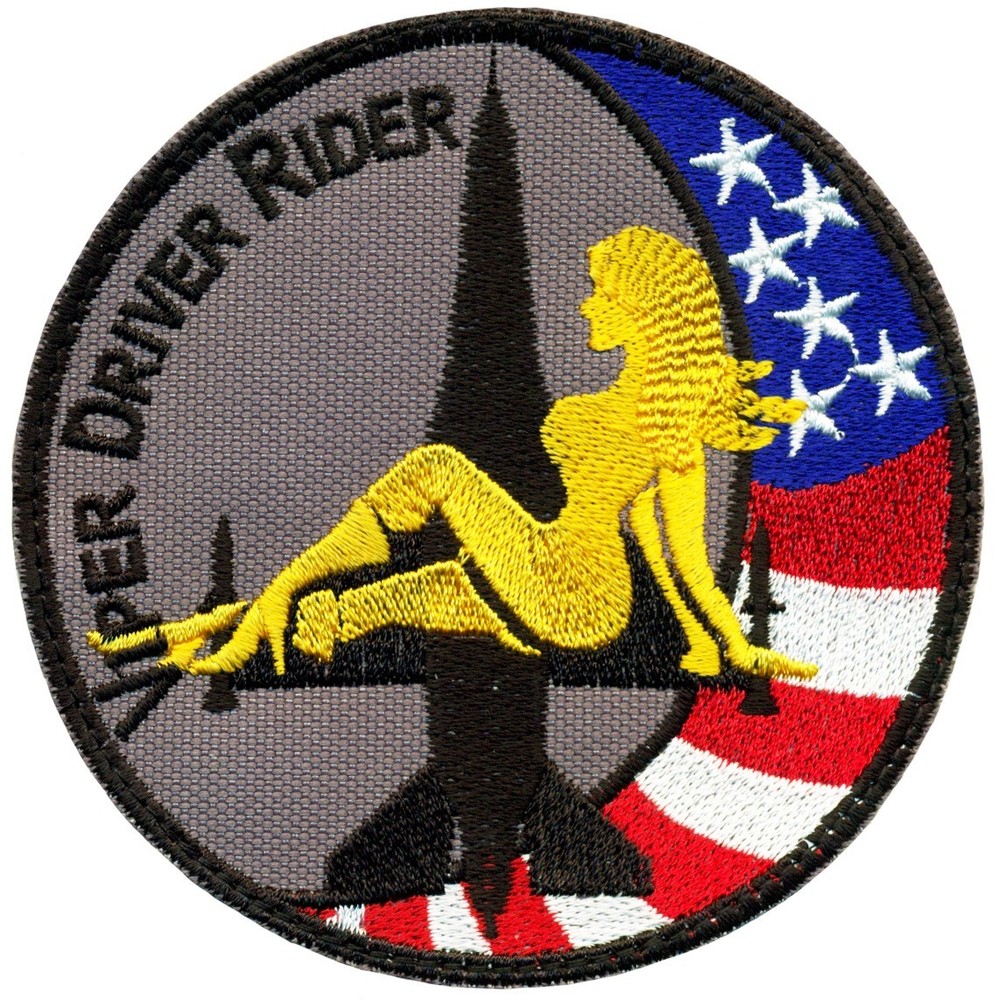 USAF LOCKHEED F-16 VIPER – VIPER DRIVER RIDER – YELLOW PATCH