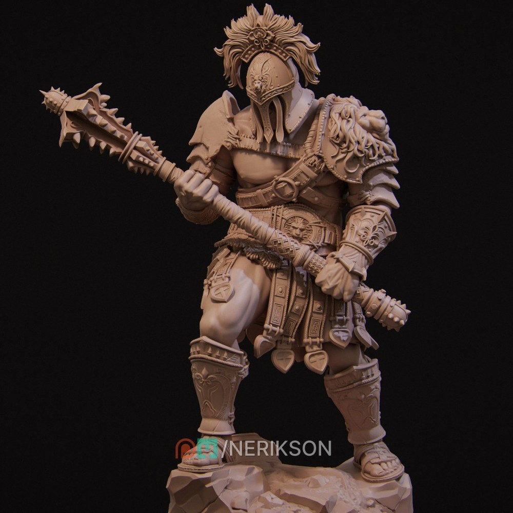 Gladiator Skullcrusher by Nerikson | Diorama | D&D | DnD | Print on Demand