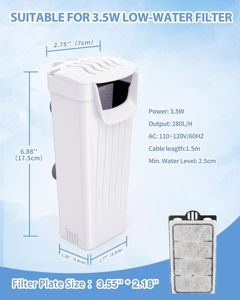 Moonorange 10 Pack Auqarium Filter Replacement Plates, Turtle Tank