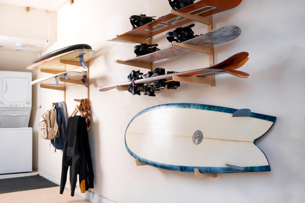 Bamboo 3 Board Surfboard Wall Rack, Surfboard Wall Mount, Works for Longboard...