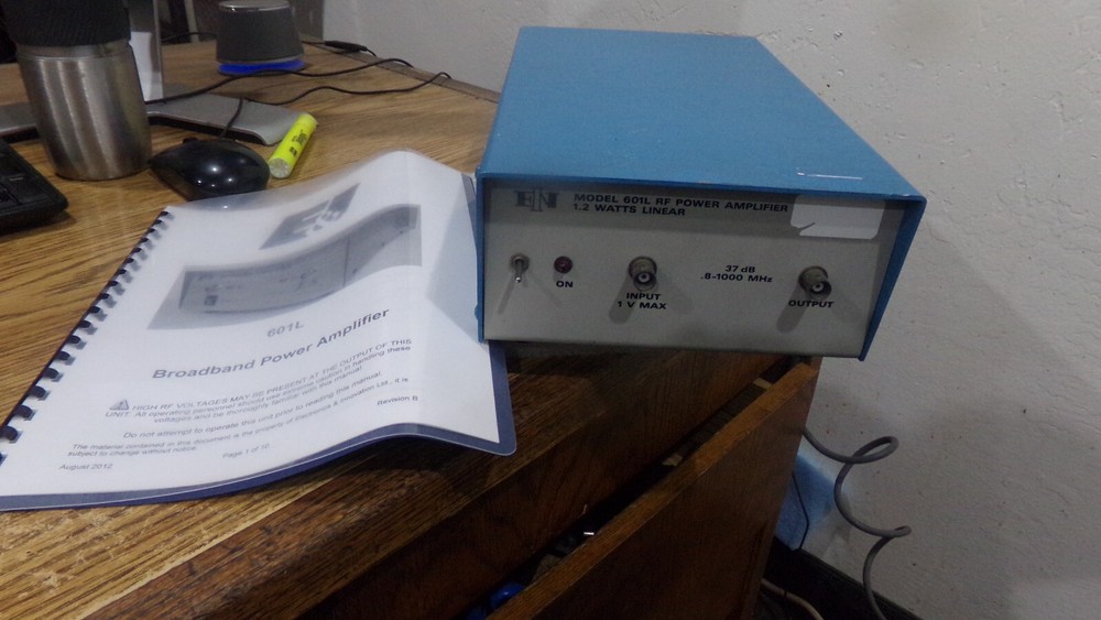 ENI Model: 601L RF Power Amplifier.  1.2 Watt Linear with Manual.