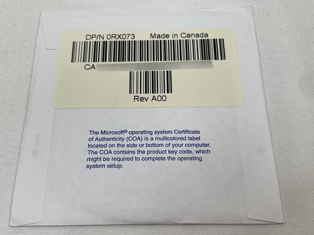 Dell Reinstallation CD Microsoft Windows XP Professional with Service Pack 2 NEW