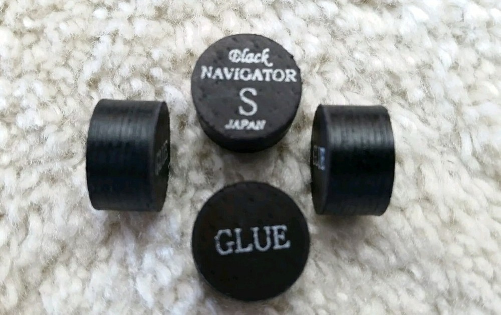 FREE SAME DAY SHIPPING (1) Navigator Black SOFT Pool Cue Tip