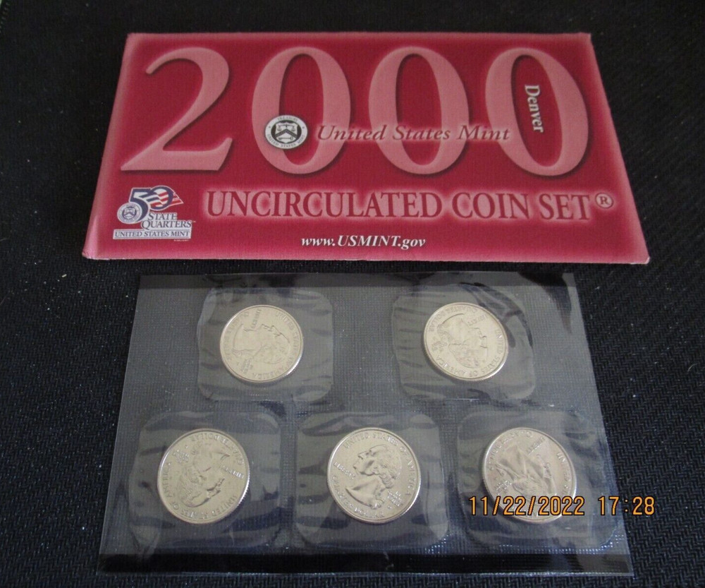 2000 DENVER U.S. Mint Unc SET - COA