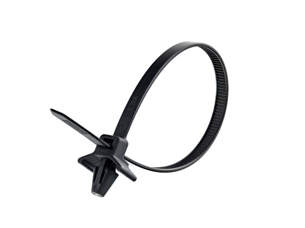 Pressure Bracket Cable Ties Winged / Car Chassis Nylon Zip Tie