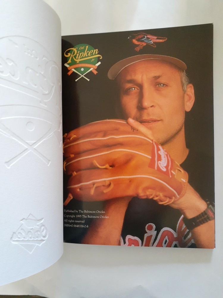 1995 Cal Ripken Jr Baltimore Orioles Official Commemorative Program