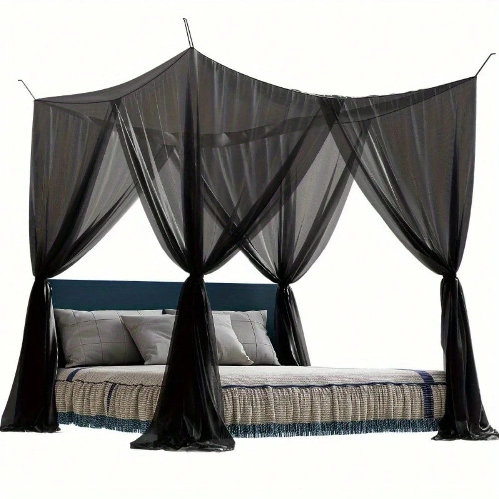 Black Gothic Mosquito Net for Full, Queen & Oversized Beds
